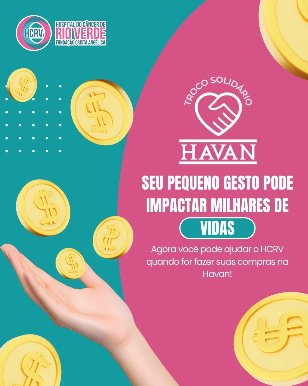 HCRV agora faz parte do Troco Solidário Havan